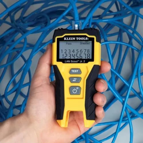 Klein Tools LAN Scout Jr Cable Tester Ethernet Cable Tester Kit | Versatile, Compact & Professional-Grade Testing thumbnail 4