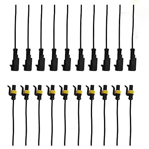 G 1 Pin Connector 16AWG Waterproof Connectors Male Female Wire Plugs (10 Sets) thumbnail 1