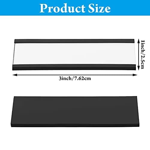 Outus Magnetic Label Holders 1 x 3 Inch | Reusable Magnetic Labels for Metal Racks & Shelves thumbnail 2