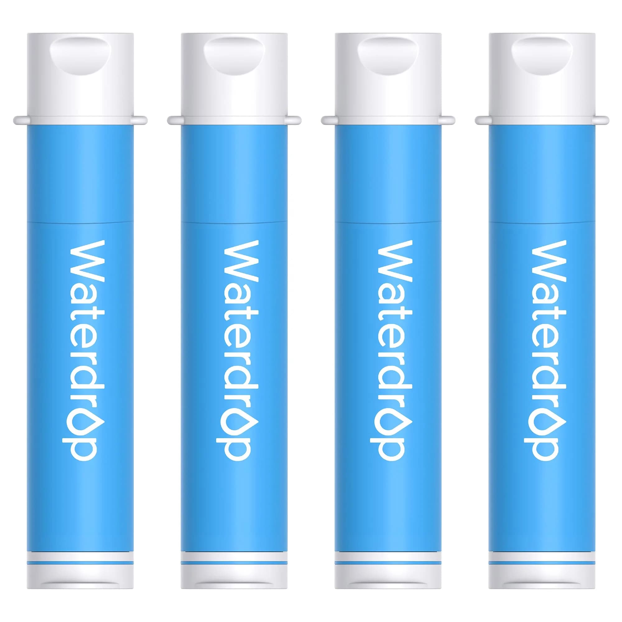 Waterdrop Portable Water Filter Straw 1400 Gallons (5300 Liters) | Survival Water Purifier for Camping, Travel, Backpacking, Emergency Preparedness — Blue