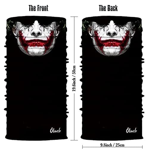 Obacle Skull Face Mask Half - Skull White Face with Red Lips Design thumbnail 4