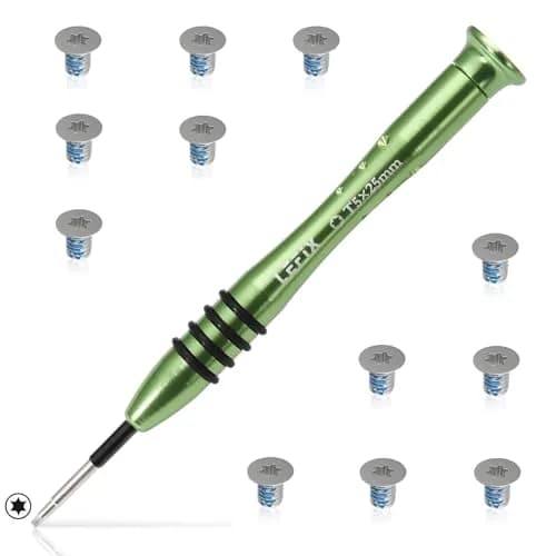 LeFix M2x3 Torx T5 Screws (12PCS) with T5 Screwdriver | Silver Alloy Steel Replacement Kit for Dell XPS, Razer Blade, HP Envy thumbnail 1