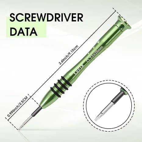 LeFix M2x3 Torx T5 Screws (12PCS) with T5 Screwdriver | Silver Alloy Steel Replacement Kit for Dell XPS, Razer Blade, HP Envy thumbnail 7