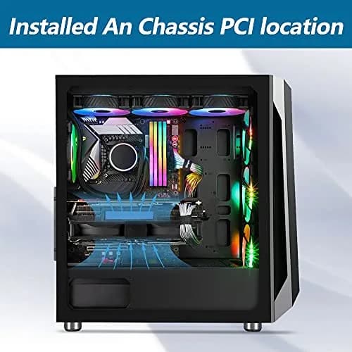 SCCCF Dual 92mm Graphic Card Fans | PCI Slot GPU Cooler, 65,000H Ball Bearing, Multi-Voltage, Universal Fit thumbnail 2