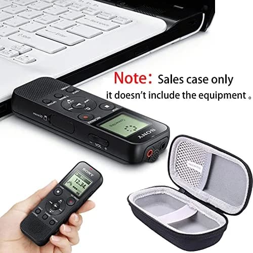 JINMEI Hard EVA Dedicated Case for Sony ICD-PX370/PX470/PX570 Mono Voice Recorder 32GB | Shockproof & Water-Resistant thumbnail 5