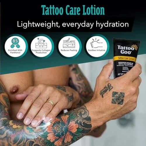Tattoo Goo Tattoo Aftercare Kit, 3 Piece Set, Includes Antimicrobial Soap, Tattoo Balm & Healing Lotion, Complete Kit for Fresh Ink, Vibrant Colors & Glow thumbnail 6