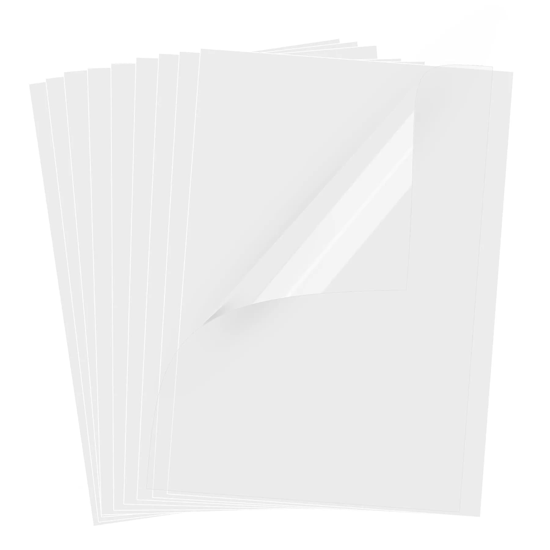 UOKHO Inkjet Transparency Film 60 Sheets | 100% Clear Acetate Sheets for Crafts