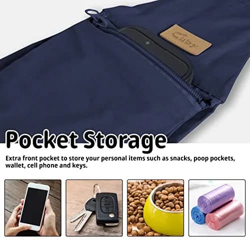 Cuby Dog and Cat Sling Carrier - Reversible Pet Papoose Bag, Adjustable, Suitable for Small Dogs & Cats, 13"L x 8"W x 2.9"H | Soft Cotton thumbnail 4