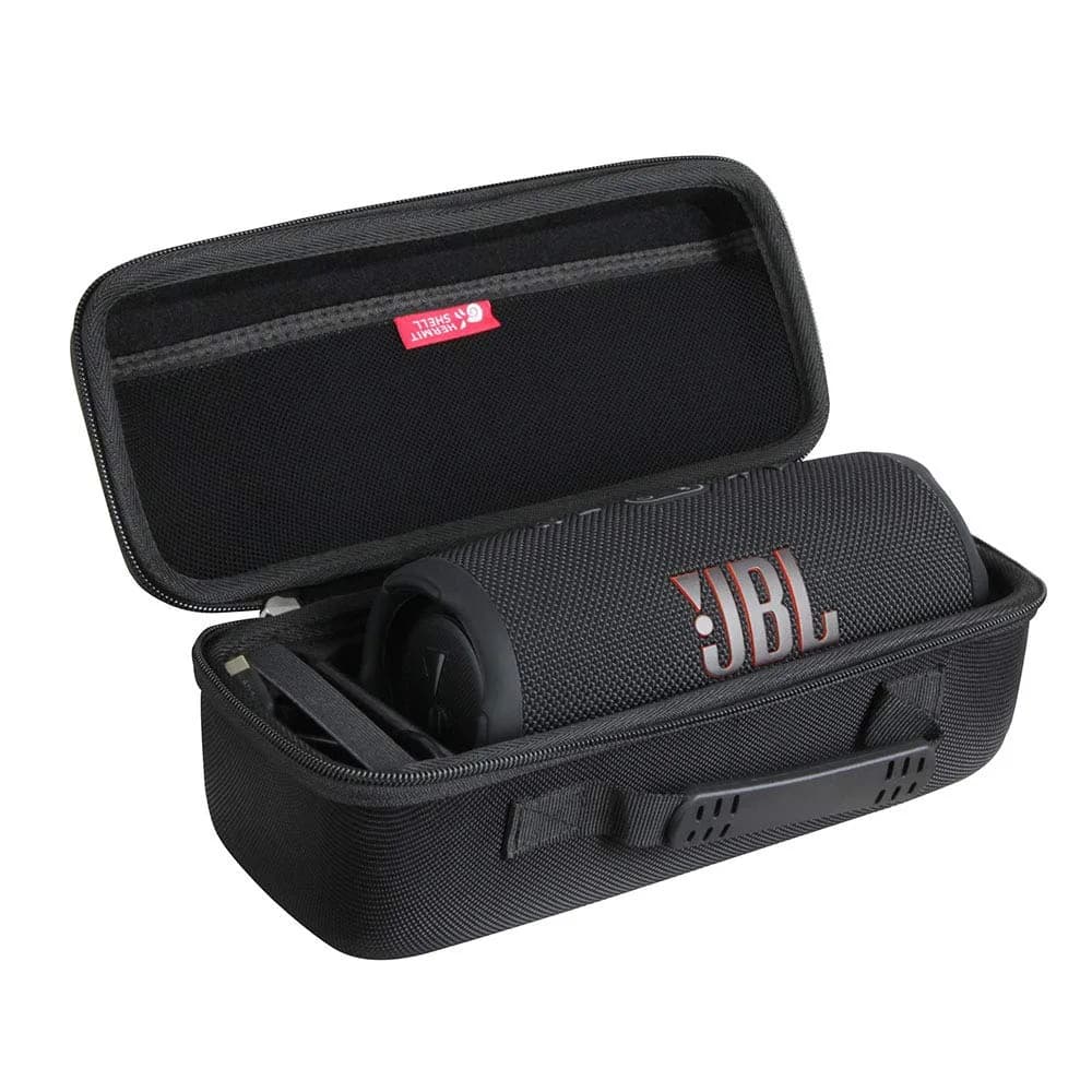 Hermitshell Hard Travel Case for JBL Charge 5 / JBL Charge 4 Portable Bluetooth Speaker (Black) | Protects from Bumps and Scratches — Black