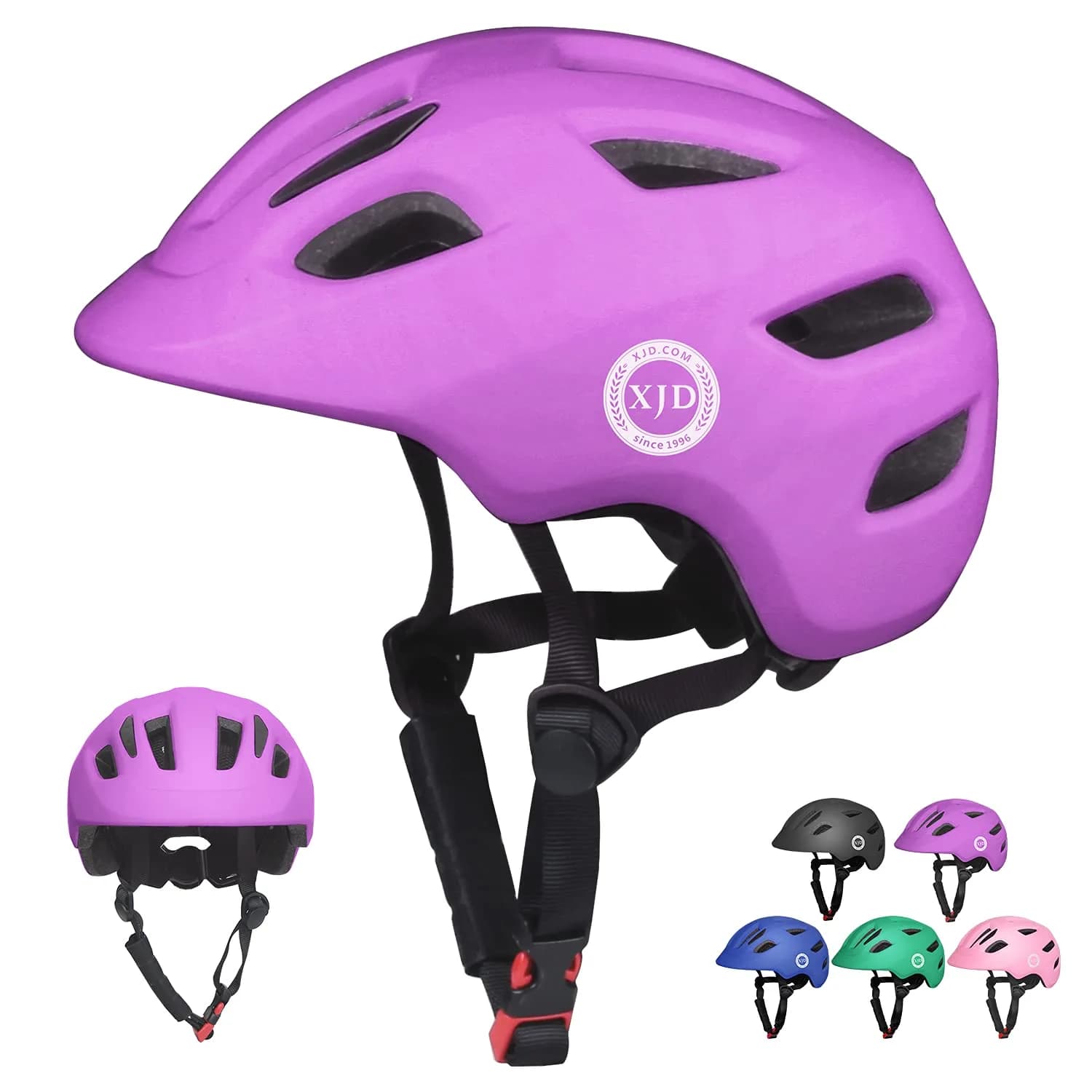 XJD Toddler Helmet for Kids - Light Purple, Small (52-56 cm) - Multi-Sport Adjustable