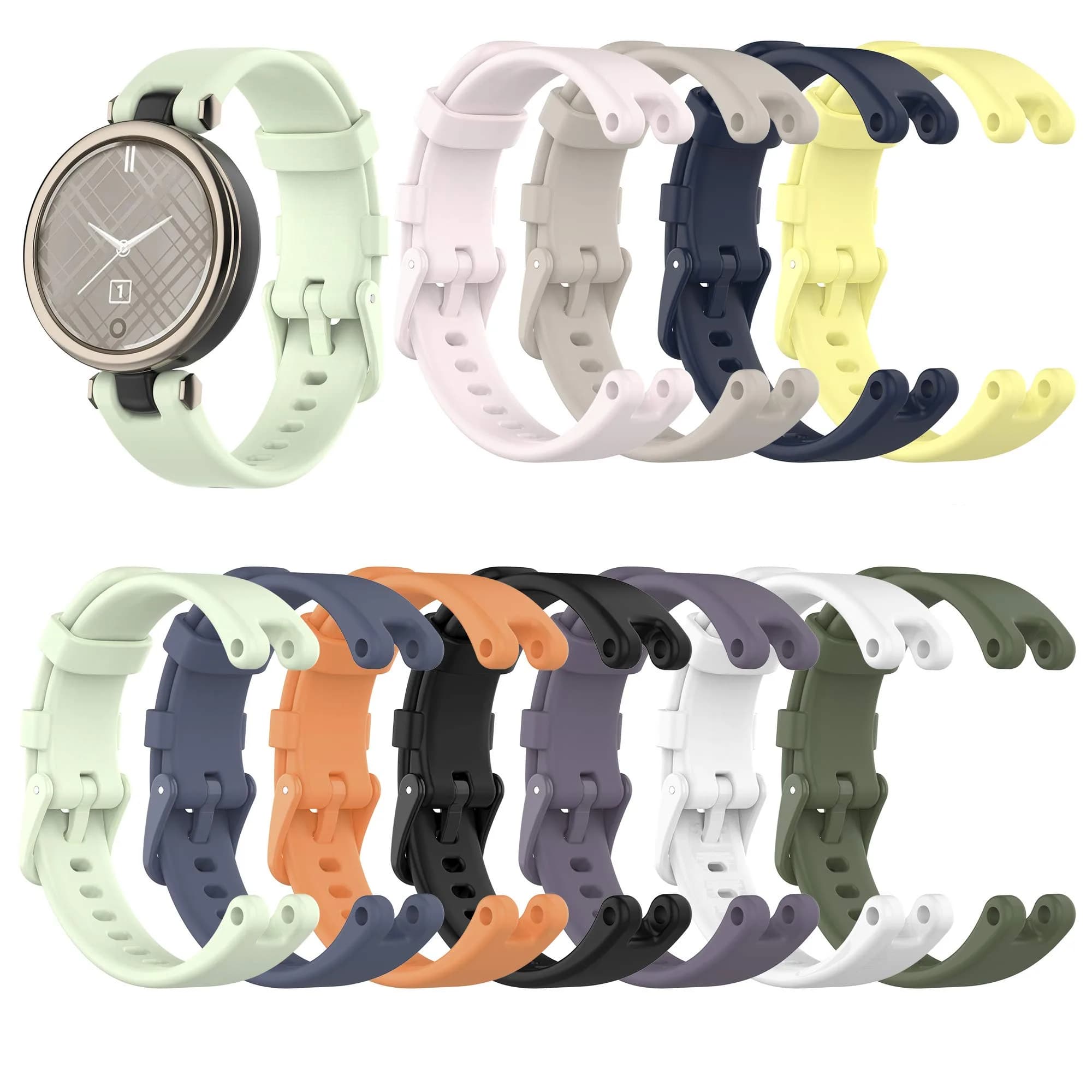 FitTurn Garmin Lily Bands Silicone Water Resistant Wrist Strap 9 inches | Fashion Sports