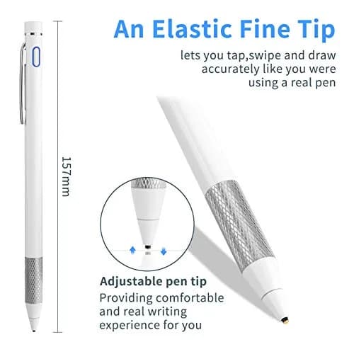 Minilabo Stylus for Lenovo Chromebook Duet 3/5/11 | Ultra Fine Tip Active Digital Pen, White thumbnail 4