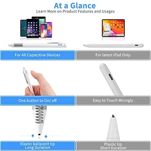 Minilabo Stylus for Lenovo Chromebook Duet 3/5/11 | Ultra Fine Tip Active Digital Pen, White thumbnail 3