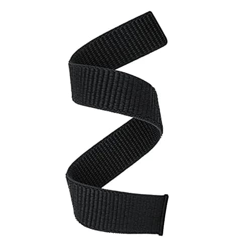 Abanen Woven Nylon Watch Band for Garmin Fenix 8 47mm/ Instinct 3 45mm (22mm, Black) | Quick Release Sport Strap thumbnail 1