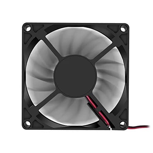 DORHEA 80x80x15mm Fan 12V 2Pin DC Brushless Cooling Case Fan for PC CPU Radiator (4-Pack) thumbnail 2
