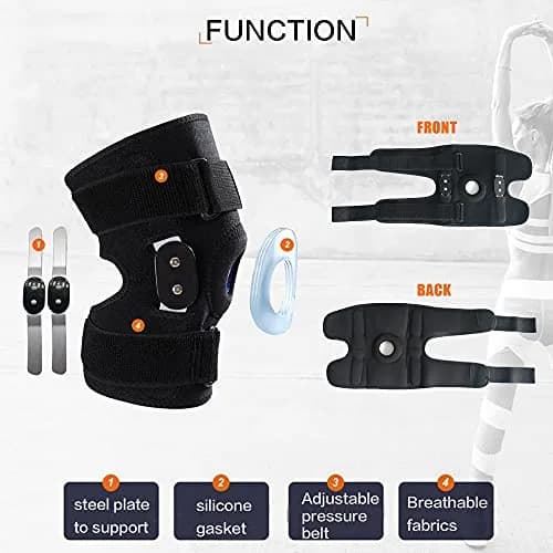 GONAIREY Decompression Knee Brace with Silicone Gasket & Steel Stabilizers, Large (17"-22") | Orthopedic Brace for Pain Relief thumbnail 3