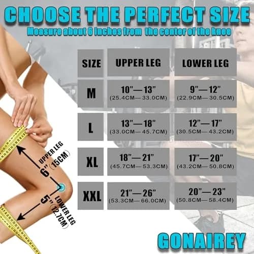 GONAIREY Decompression Knee Brace with Silicone Gasket & Steel Stabilizers, Large (17"-22") | Orthopedic Brace for Pain Relief thumbnail 4