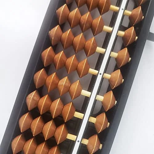 Vaupan 17-Column Abacus Soroban 26cm (10.2 inch) | Educational Math Tool with Reset Button thumbnail 3