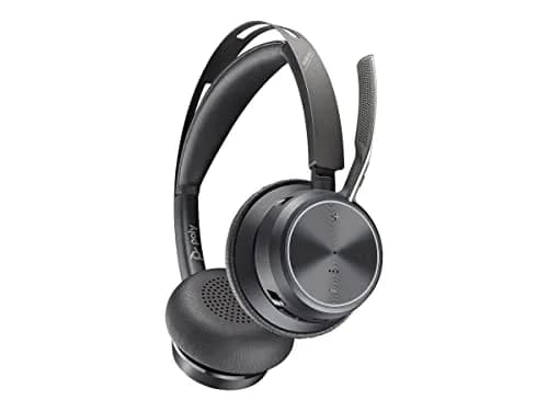Poly Voyager Focus 2 UC USB-C Headset with Boom Mic | Dual-Ear Stereo, Active Noise Canceling, 19-Hour Talk Time thumbnail 1