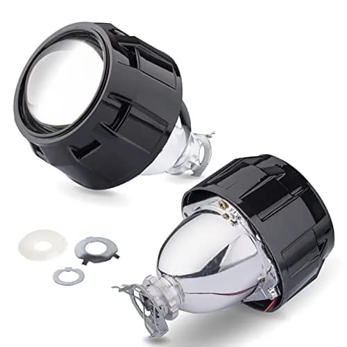 YUFANYA 2.5”Mini Projector Lens LHD with Black Shrouds | High Low Beam Car Retrofit thumbnail 1