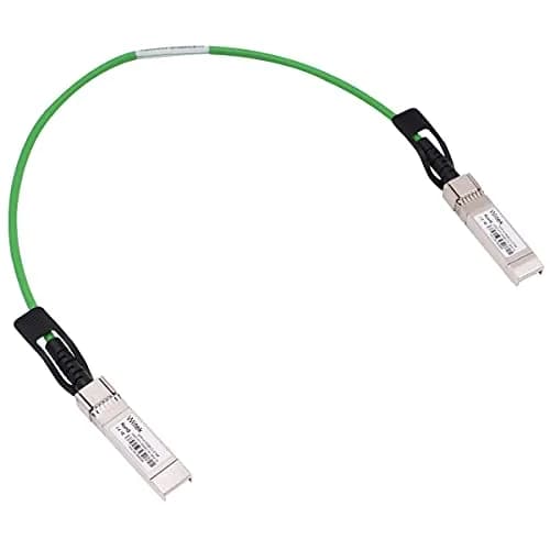 Wiitek Green 0.5m 10Gbps SFP+ DAC Twinax Cable | Compatible with Cisco, Ubiquiti, Juniper, Mellanox, Mikrotik, Netgear, Supermicro thumbnail 1