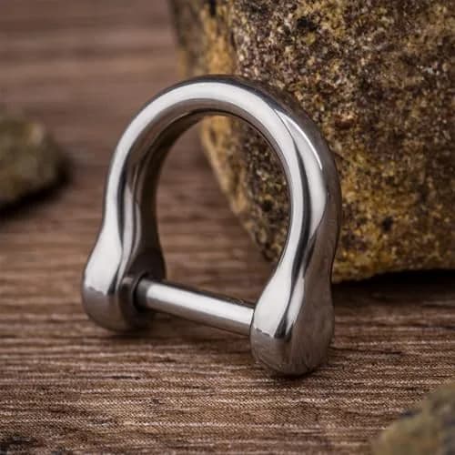 TISUR Titanium D-Rings Keychain,Car Key Fob Ring | Durable, Lightweight & Corrosion-Resistant thumbnail 3