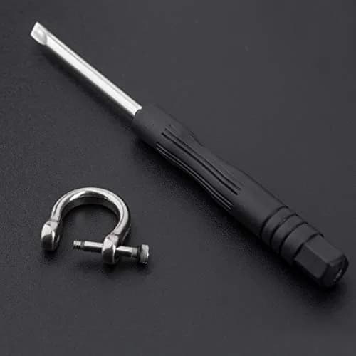 TISUR Titanium D-Rings Keychain,Car Key Fob Ring | Durable, Lightweight & Corrosion-Resistant thumbnail 4