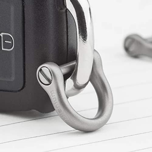 TISUR Titanium D-Ring Keychain with Screw Shackle, U Shape Key Chains Rings, Car Keys Tools, DIY Leather Craft Purse/Wallet Buckle (Matte, Small) | Forged Titanium Alloy thumbnail 5