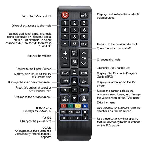 LOUTOC BN59-01301A Universal Replacement Remote Control for Samsung Smart TVs | Infrared, No Setup Required thumbnail 8