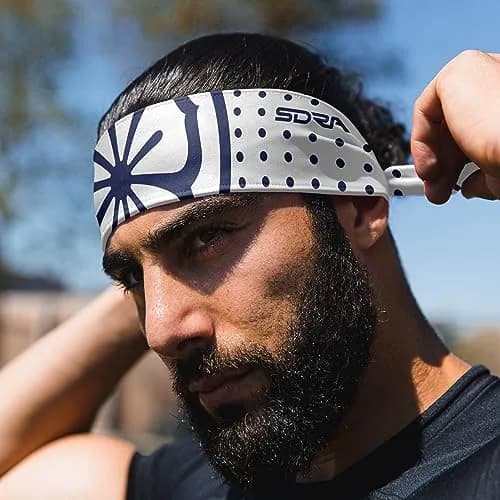 Suddora Daniel-San Lotus Headband Lightweight Breathable Tie Style Athletic Headband for Karate, Running, Cycling, Tennis, Versatile Head Gear for Ninja Costumes, Cosplay, Halloween | Moisture-Wicking & Stylish thumbnail 4