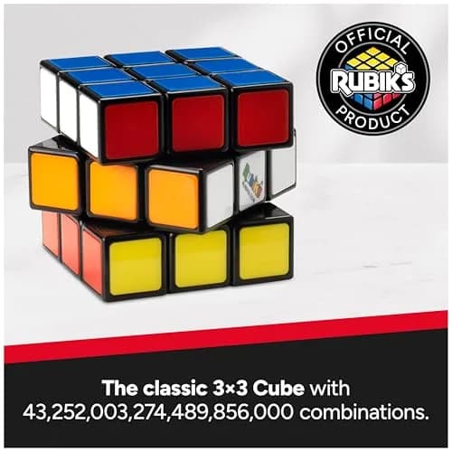 Rubik's The Original 3x3 Cube & Brain Teaser Fidget Toy | Classic Puzzle for Ages 8+ thumbnail 3