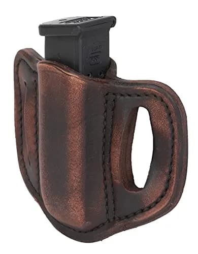1791 GUNLEATHER Double Stack Magazine Holster, OWB 9mm Leather Mag Pouch | Concealed Carry Leather Holster thumbnail 4