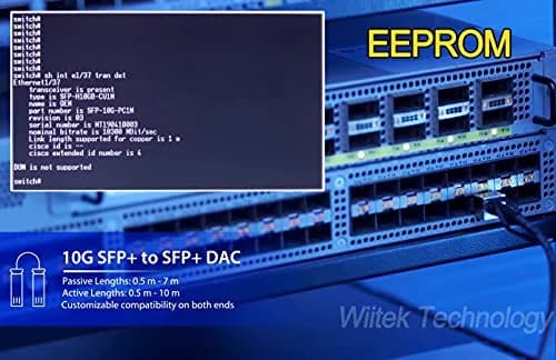 Wiitek Red 0.5m SFP+ DAC Twinax Cable | 10Gbps Passive Copper Cable for Cisco, Ubiquiti, Servers thumbnail 6