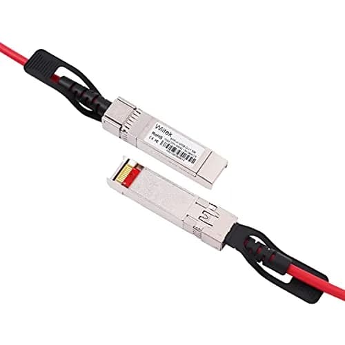 Wiitek Red 0.5m SFP+ DAC Twinax Cable | 10Gbps Passive Copper Cable for Cisco, Ubiquiti, Servers thumbnail 3
