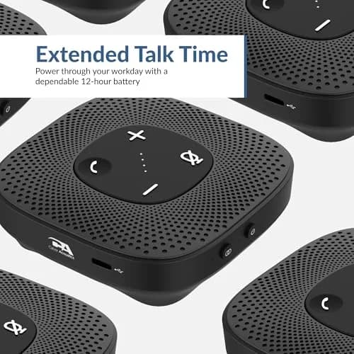 Cyber Acoustics SP-2000 USB Bluetooth Speakerphone with 360-Degree Mic | Clear Conference Calls & 12-Hour Battery thumbnail 8