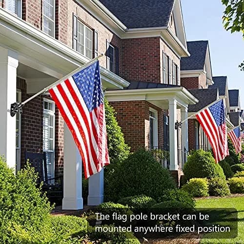 Haoridul Heavy Duty Flag Pole Holder 2-Pack | Rust-Free Aluminum Mount for 1" Poles thumbnail 5