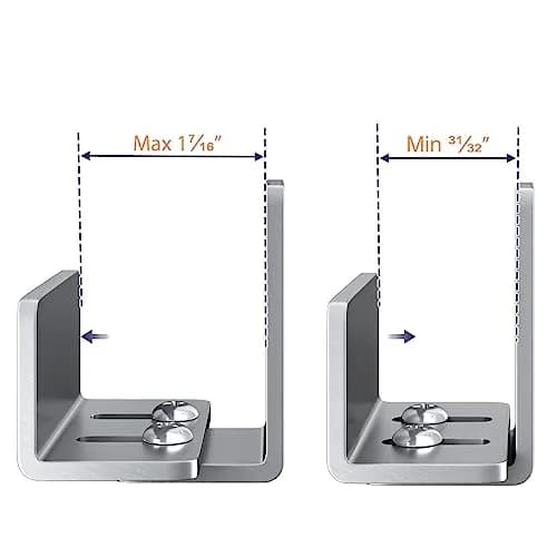 SMARTSTANDARD 2 Pack Adjustable U Shape Barn Door Floor Guides, Silver | Stainless Steel, Flat Bottom Design, Easy Install thumbnail 4