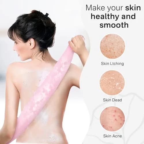 Yiclick Exfoliating Washcloth Towel 3-Pack | Back Scrubber for Shower Bath Washer thumbnail 3