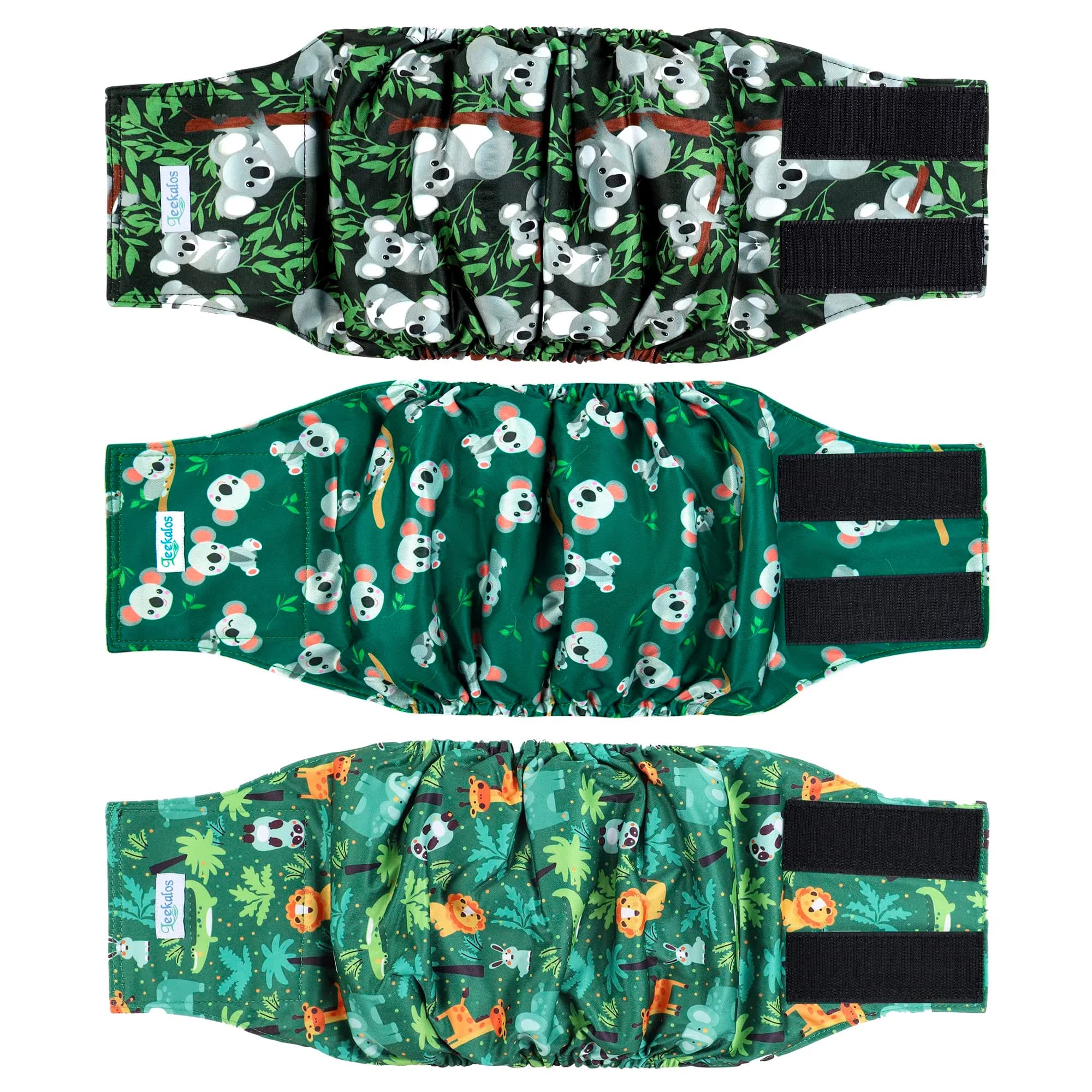 Leekalos Male Dog Diapers, High Absorbing Belly Bands for Male Dogs | Adjustable & Reusable - main product image