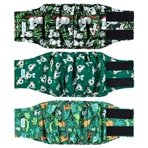 Leekalos Male Dog Diapers, High Absorbing Belly Bands for Male Dogs | Adjustable & Reusable thumbnail 1