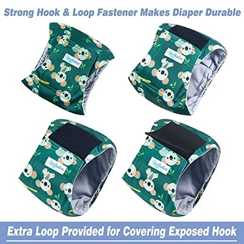 Leekalos Male Dog Diapers, High Absorbing Belly Bands for Male Dogs | Adjustable & Reusable thumbnail 3