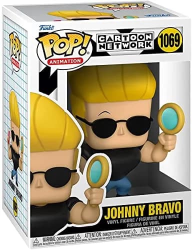 Funko POP! Animation Johnny Bravo with Mirror & Comb Vinyl Figure | 9.5 cm (3.75-inch) Collectible thumbnail 2