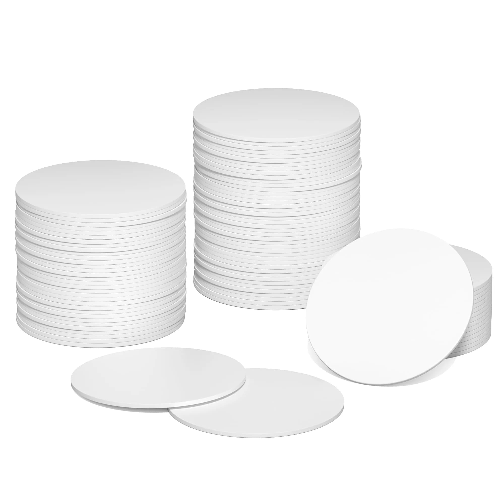 sanpopo NFC Cards NTAG215 Chip 50pcs Round 25mm | Compatible with TagMo & NFC Devices — White / 10pcs