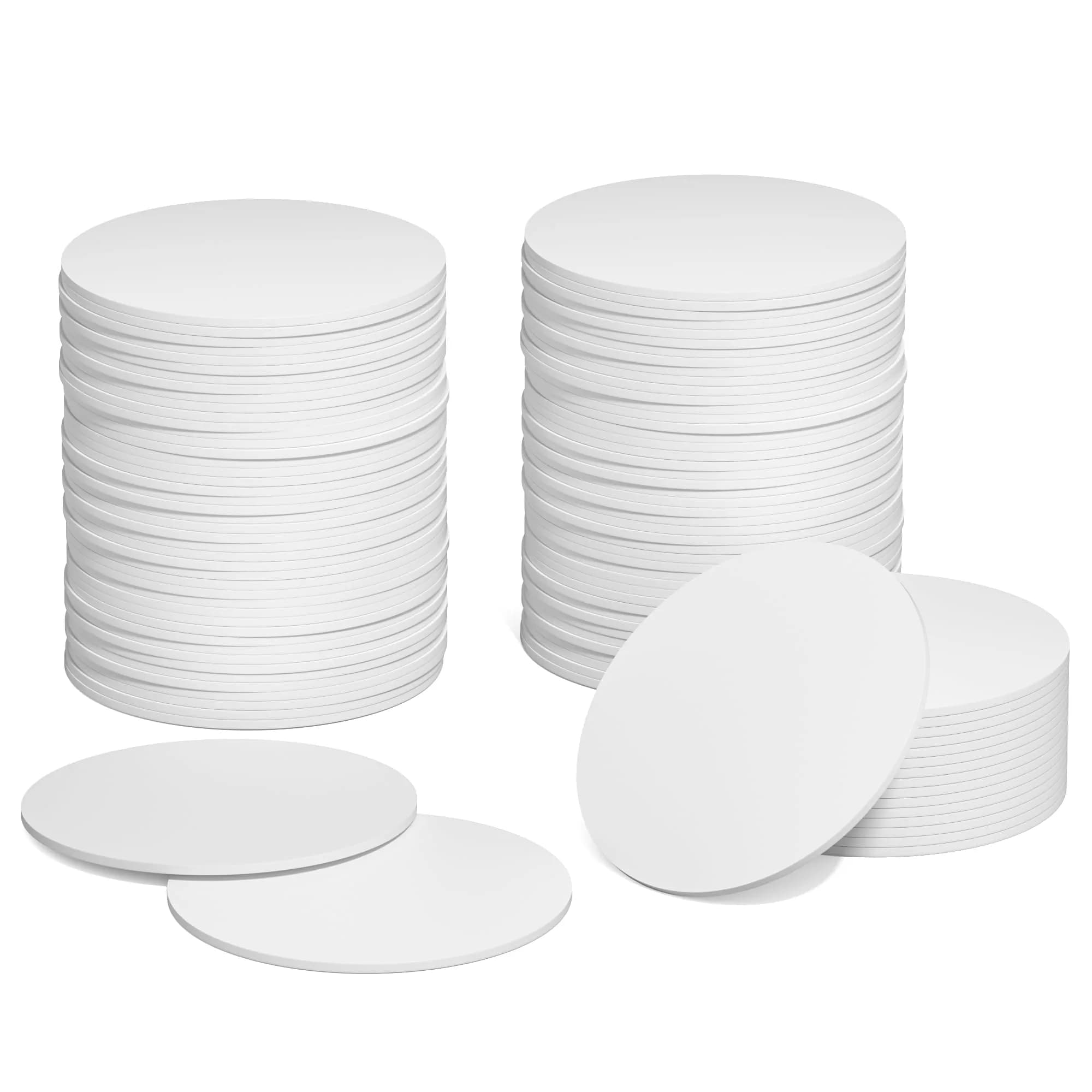 sanpopo NFC Cards NTAG215 Chip 50pcs Round 25mm | Compatible with TagMo & NFC Devices — White / 30pcs