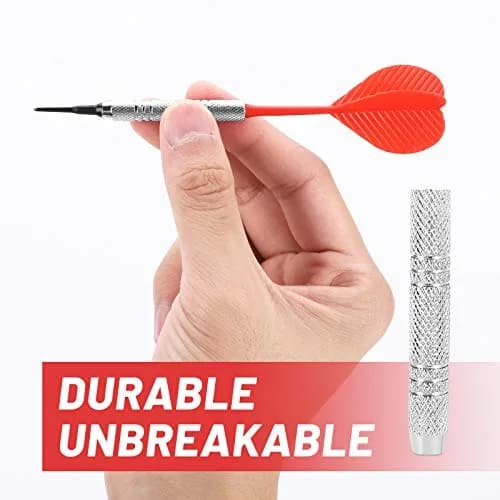 Accmor 12 Pack Soft Tip Darts Set 148mm (5.8 inch) | 13g Metal Shaft Darts with 100 Extra 2BA Tips thumbnail 4