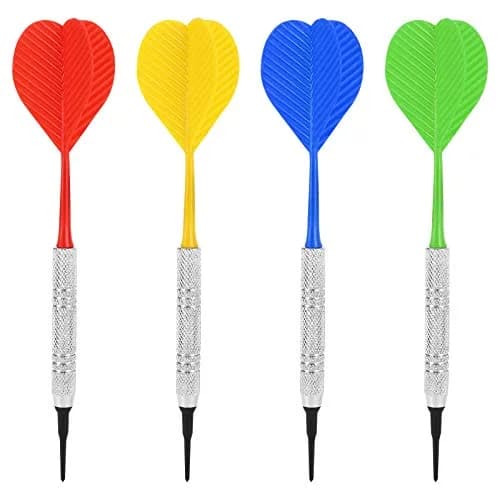 Accmor 12 Pack Soft Tip Darts Set 148mm (5.8 inch) | 13g Metal Shaft Darts with 100 Extra 2BA Tips thumbnail 2