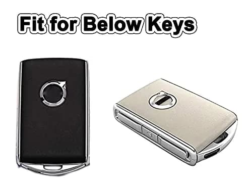 Arruweer Silver Soft TPU Key Fob Cover for Volvo XC40 XC60 XC90 S90 V90 | Full Protection Smart Key Case Holder thumbnail 2