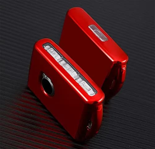 Arruweer Red TPU Key Fob Cover for Volvo XC40 XC60 XC90 S90 V90 | Full Protection Smart Key Case Holder thumbnail 4