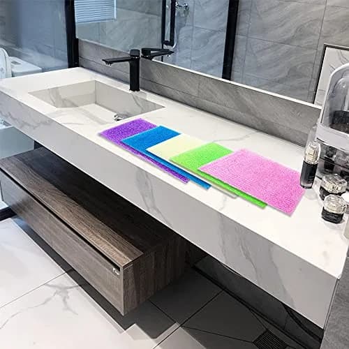 Cshangzei 8-Piece Exfoliating Bath Cloth Set 90cm (35.4 Inch) | Nylon Shower Washcloth Body Scrubber Loofah for Women and Men thumbnail 7