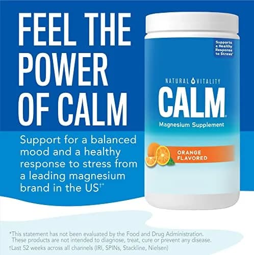 Natural Vitality Calm Magnesium Powder 8oz | Supports Stress & Relaxation thumbnail 3